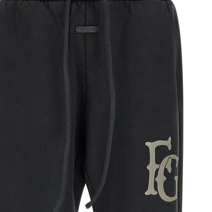 Fear Of God Black Cotton Joggers (Workout Pants)