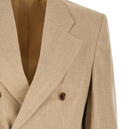 SÉFR Beige Linen Blazer