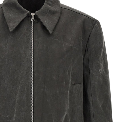 SÉFR Gray Cotton Full-Length Jacket