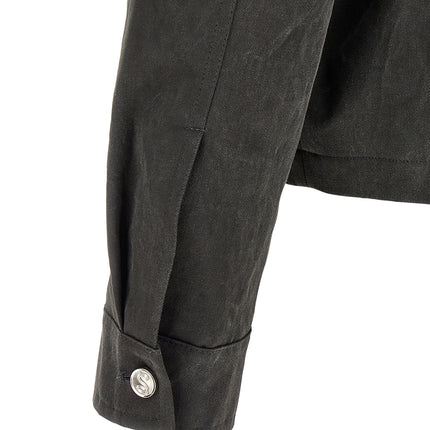 SÉFR Gray Cotton Full-Length Jacket