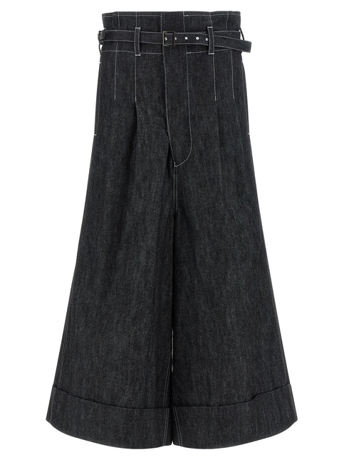 Junya Watanabe Black Cotton Bermuda Shorts