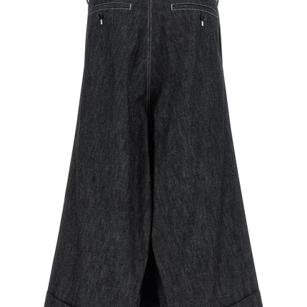 Junya Watanabe Black Cotton Bermuda Shorts