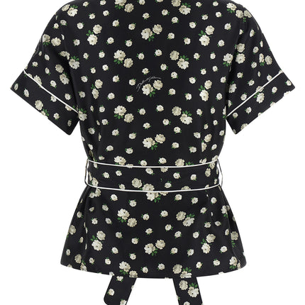 Dolce & Gabbana Black Silk Blouse