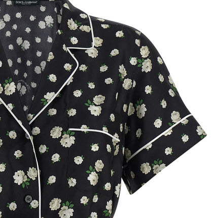 Dolce & Gabbana Black Silk Blouse