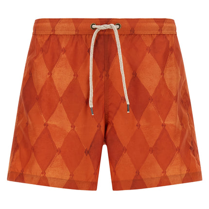 Ballantyne Orange Polyester Swim Shorts