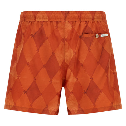 Ballantyne Orange Polyester Swim Shorts