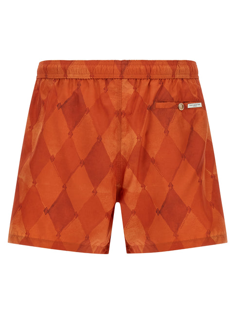 Ballantyne Orange Polyester Swim Shorts