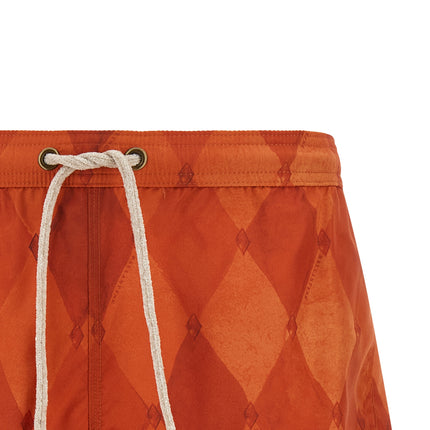 Ballantyne Orange Polyester Swim Shorts
