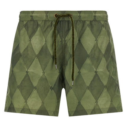 Ballantyne Bicolor Polyester Swim Shorts
