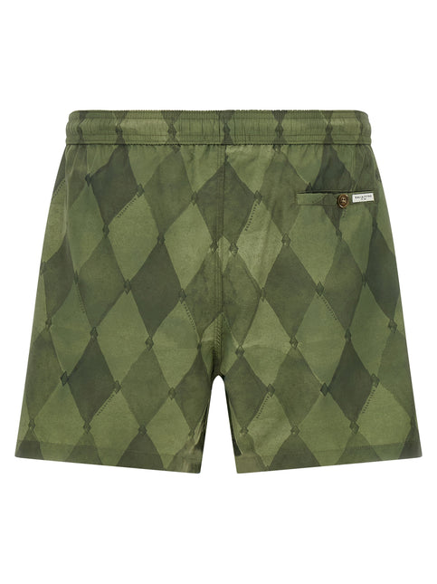 Ballantyne Bicolor Polyester Swim Shorts