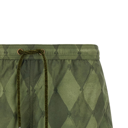 Ballantyne Bicolor Polyester Swim Shorts