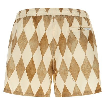 Ballantyne Beige Polyester Swim Shorts