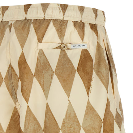 Ballantyne Beige Polyester Swim Shorts