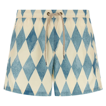 Ballantyne Blue Polyester Swim Shorts