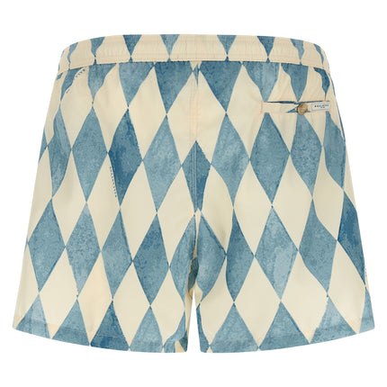 Ballantyne Blue Polyester Swim Shorts