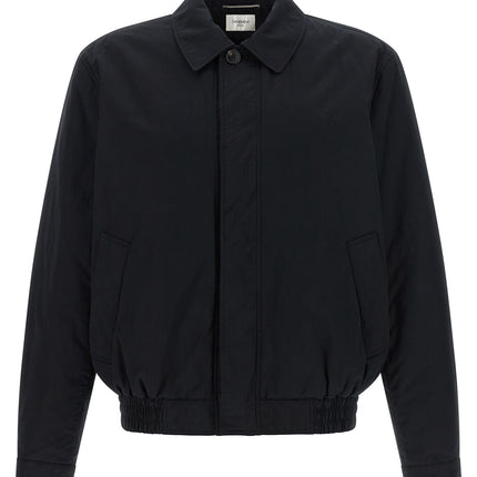 Saint Laurent Black Cotton Shell Jacket