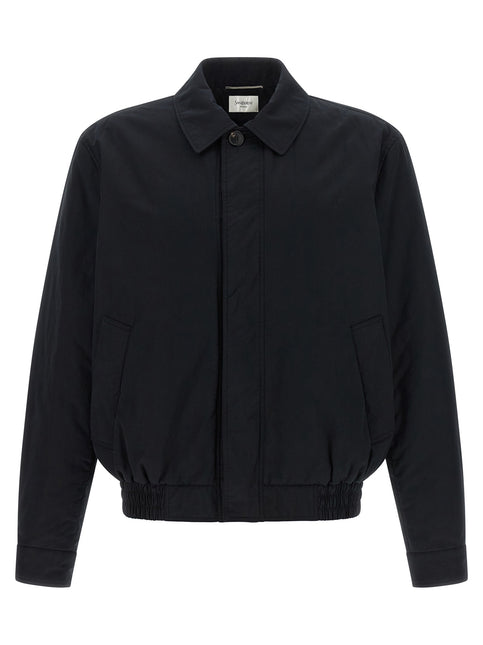 Saint Laurent Black Cotton Shell Jacket
