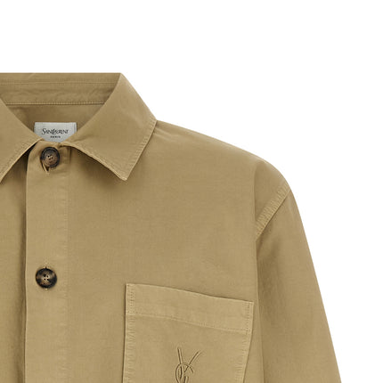 Saint Laurent Beige Cotton Blouse