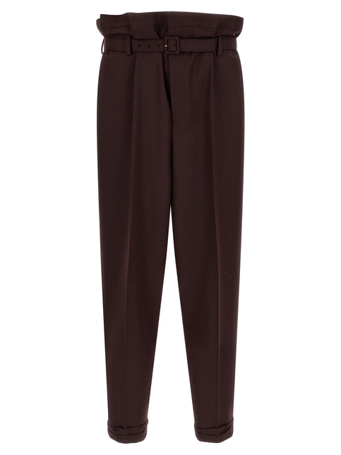 Saint Laurent Purple Wool Casual Pants