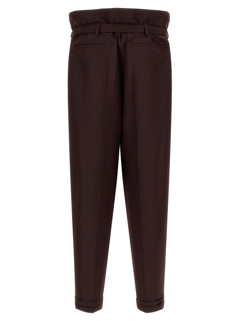 Saint Laurent Purple Wool Casual Pants