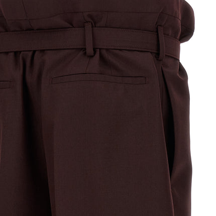 Saint Laurent Purple Wool Casual Pants