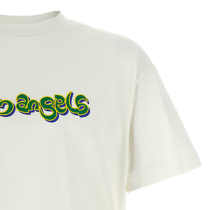 Palm Angels White Cotton T-Shirt