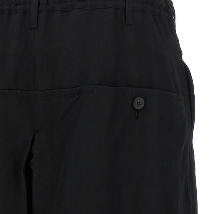 Yohji Yamamoto Black Wool Knee Length