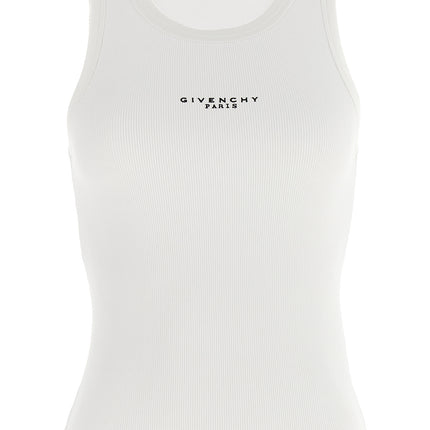 Givenchy White Cotton Sleeveles T-Shirt