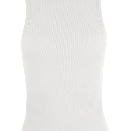 Givenchy White Cotton Sleeveles T-Shirt