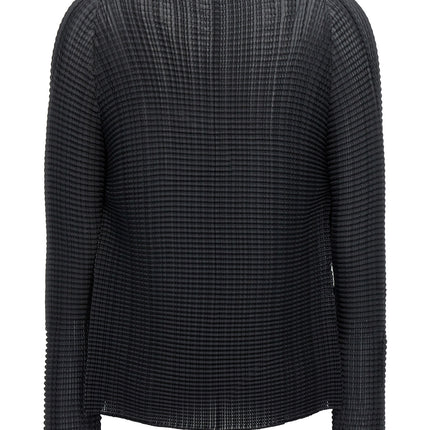 Issey Miyake Black Polyester Cardigan