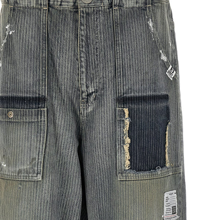 Maison Mihara Yasuhiro Blue Cotton Tapered Jeans