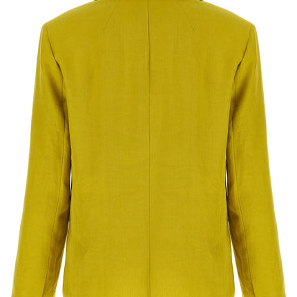 'S Max Mara Bicolor Linen Blazer