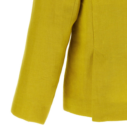 'S Max Mara Bicolor Linen Blazer