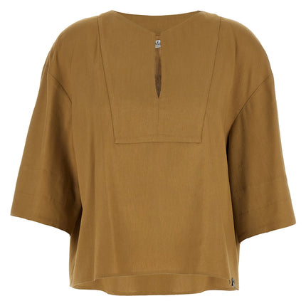 Max Mara Beige Linen Blouse