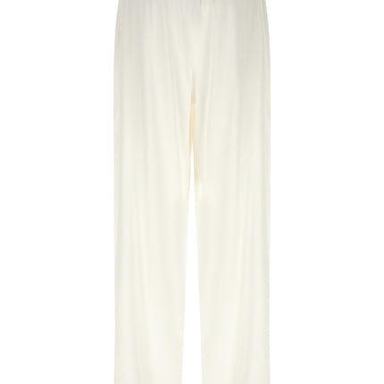 Max Mara White Linen Casual Pants