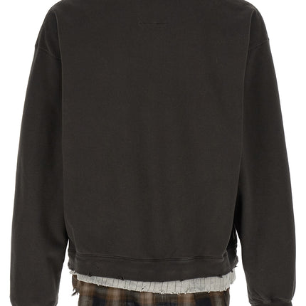 Maison Mihara Yasuhiro Black Cotton Sweatshirt