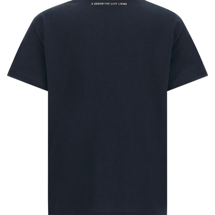 'S Max Mara Blue Cotton T-Shirt