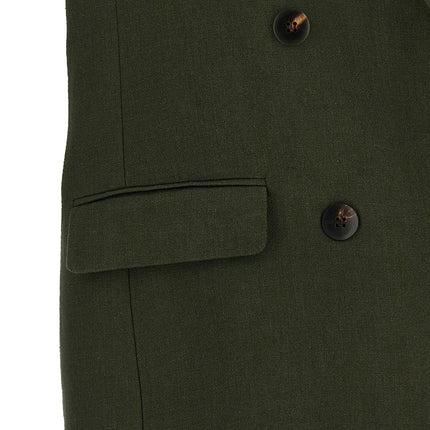 Max Mara Bicolor Linen Sleeveless Jacket