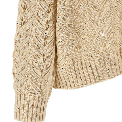 Max Mara Beige Cotton Cardigan