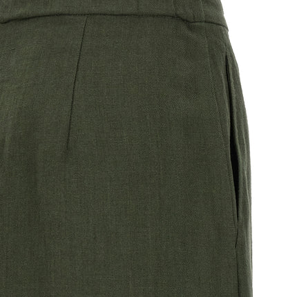 Max Mara Bicolor Linen Casual Pants