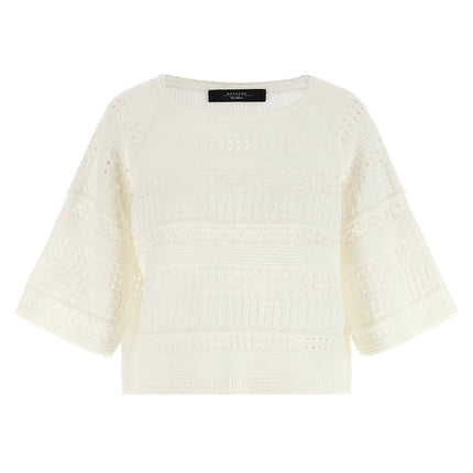 Max Mara White Cotton Cardigan