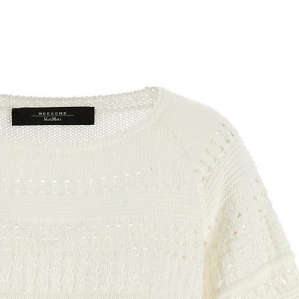 Max Mara White Cotton Cardigan