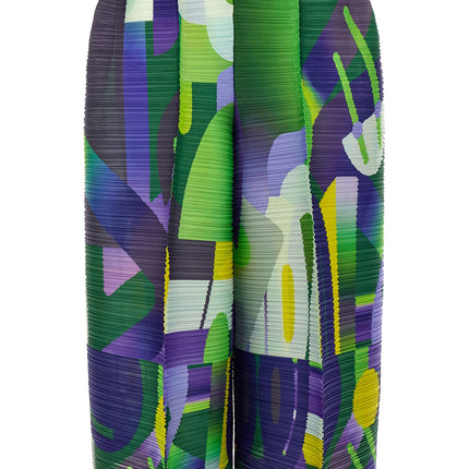 PLEATS PLEASE ISSEY MIYAKE Multicolor Polyester Casual Pants