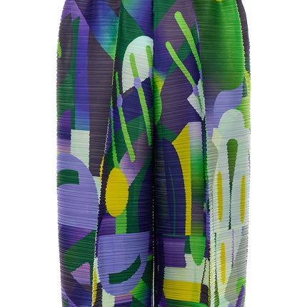PLEATS PLEASE ISSEY MIYAKE Multicolor Polyester Casual Pants