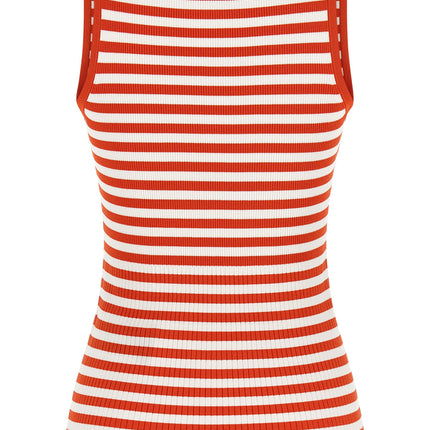 Max Mara Multicolor Viscose Sleeveles T-Shirt