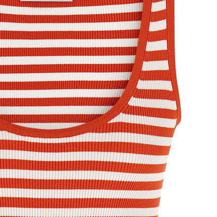 Max Mara Multicolor Viscose Sleeveles T-Shirt