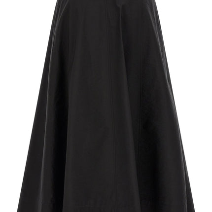 Brunello Cucinelli Black Cotton Midi Skirt