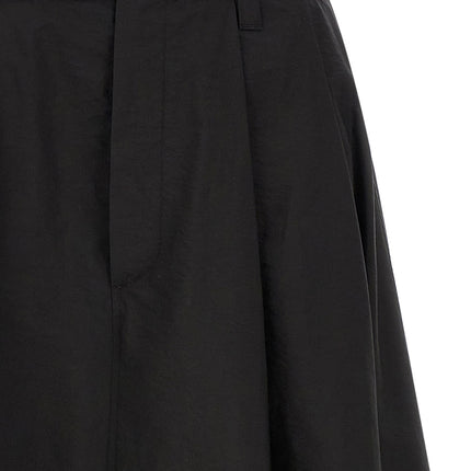 Brunello Cucinelli Black Cotton Midi Skirt