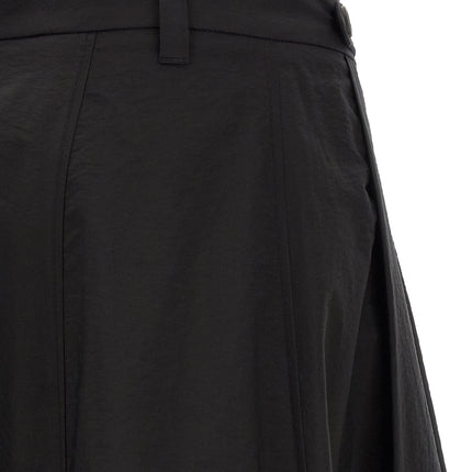 Brunello Cucinelli Black Cotton Midi Skirt