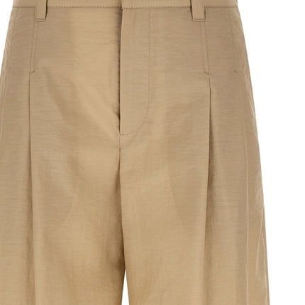 Brunello Cucinelli Beige Cotton Casual Pants